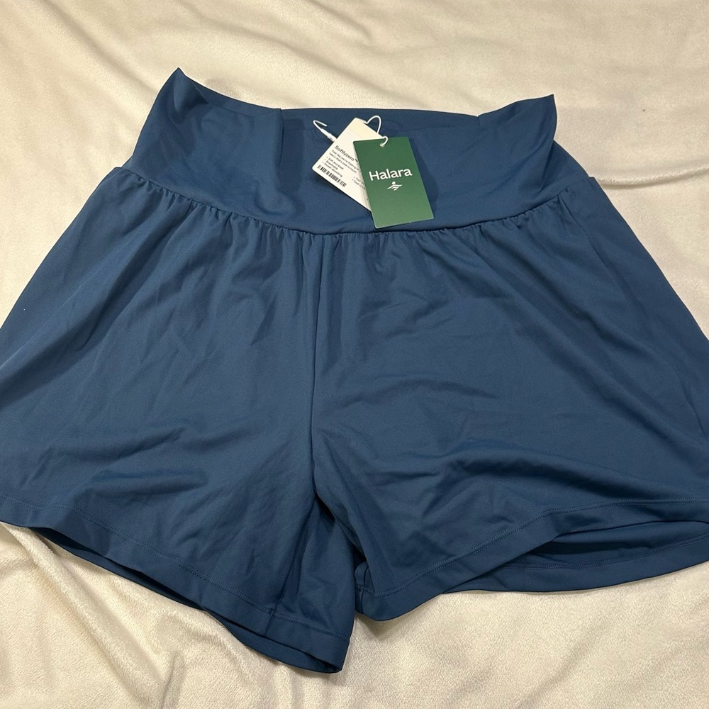 HALARA Women's Athletic Shorts in Deep Blue XL‎ Long